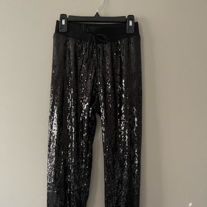 Sequin Pants for Girls/Medium/Black/Belle Du Jour